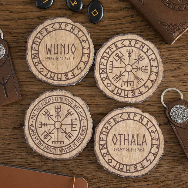 Viikinkilasinalunen – puinen sarja (4 kpl)