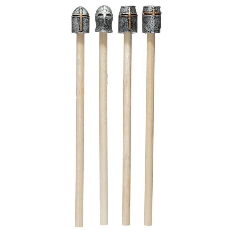 Keskiaikainen ritari-lyijykynä kypäräkoristeella