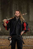 Landsknecht-paita Albert, musta/punainen
